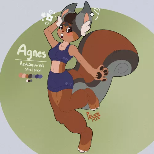 (Art by Me) My new OC. Her name is Agnes. I really love her