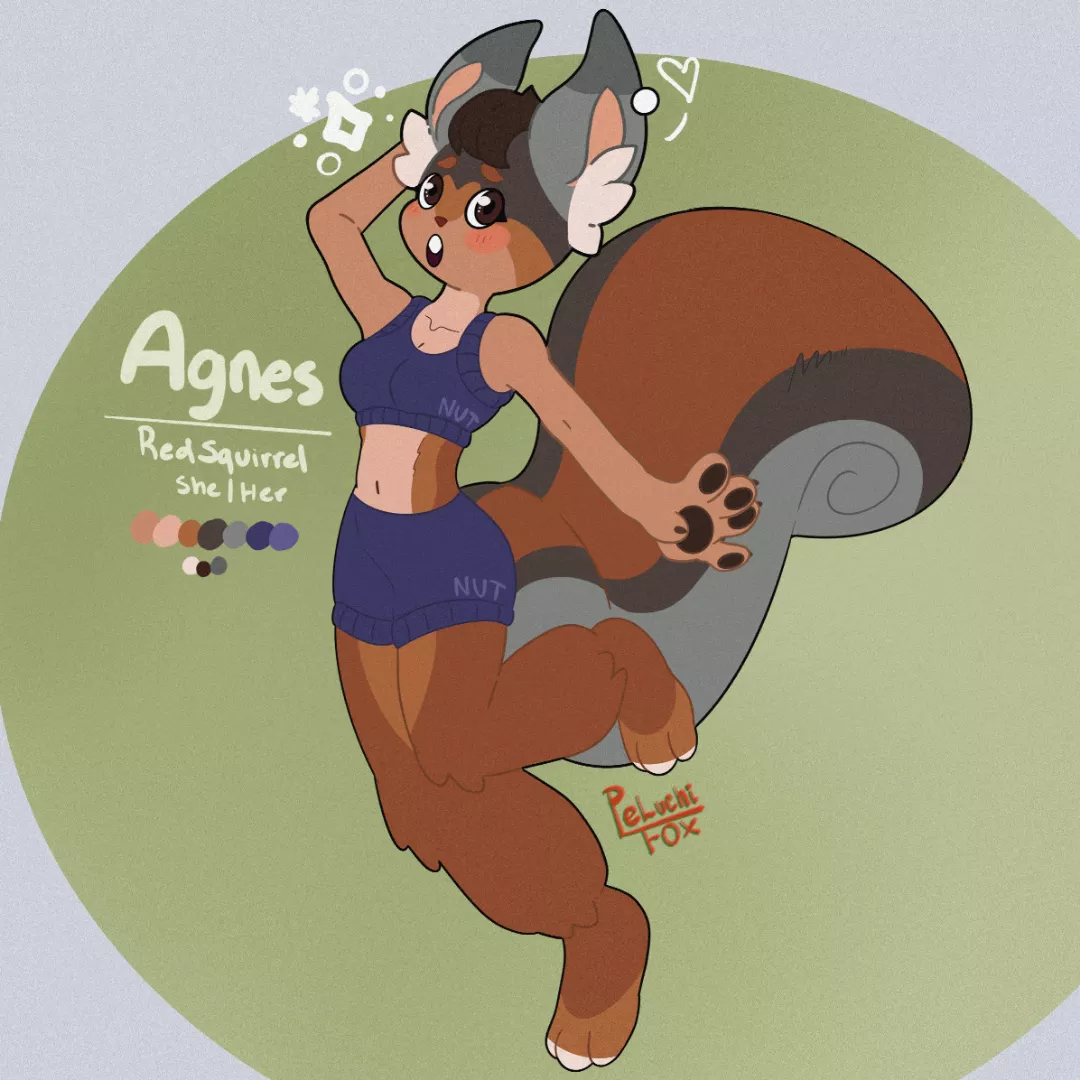 (Art by Me) My new OC. Her name is Agnes. I really love her