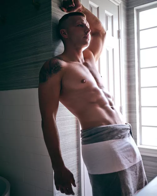 Bulging through the towel