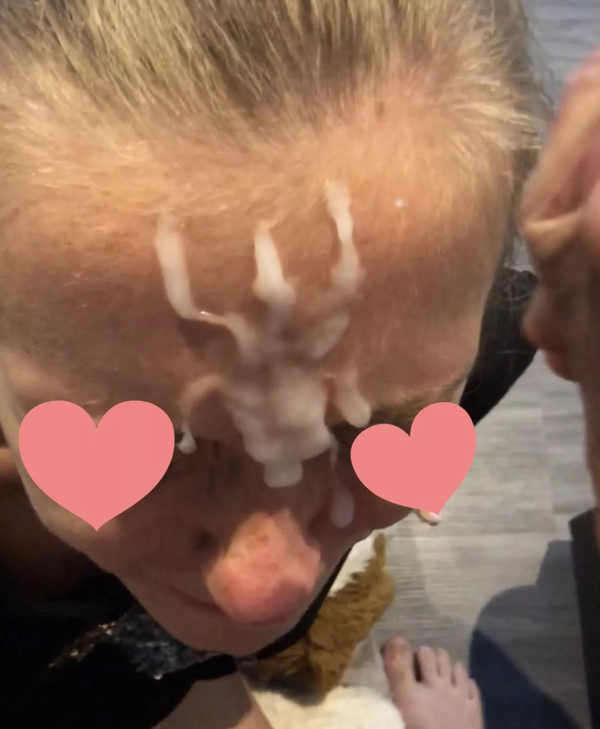 Cum face , real girl