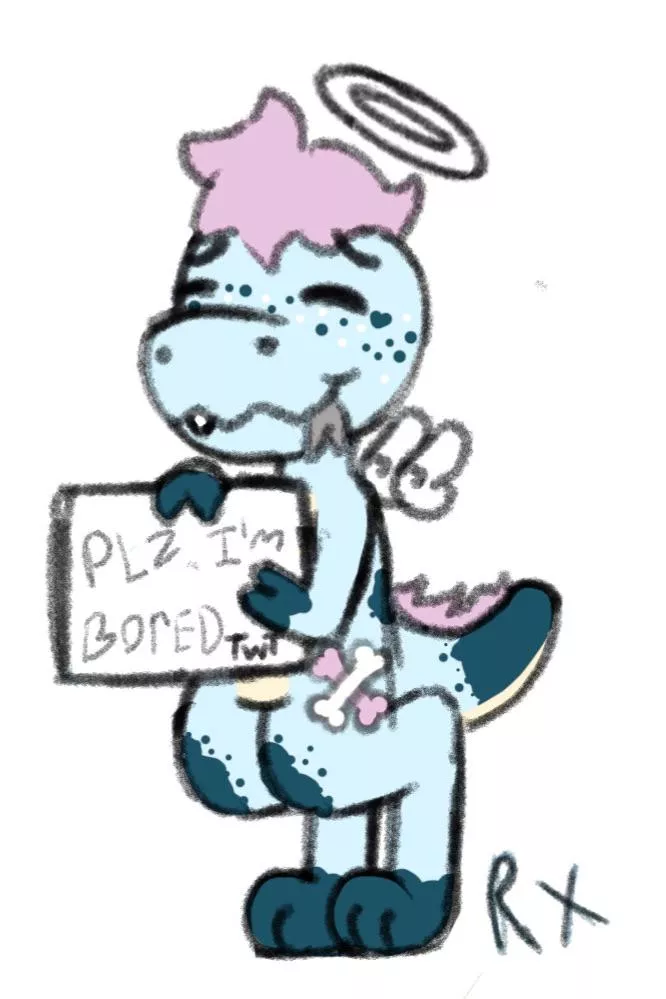 Doing free doodles while my computer changes lol