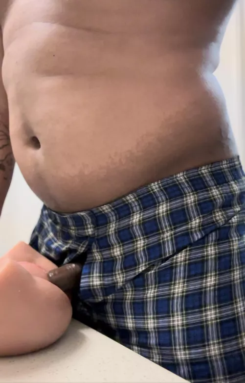 Got horny after working out.