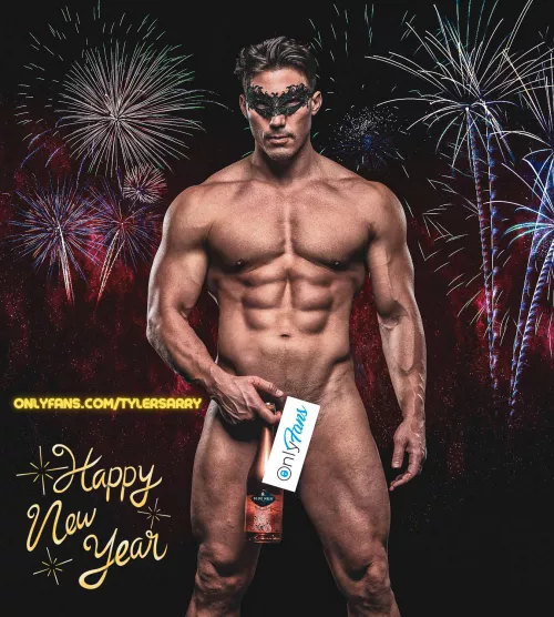 Happy New Year from Physique Model Tyler Sarry🍾