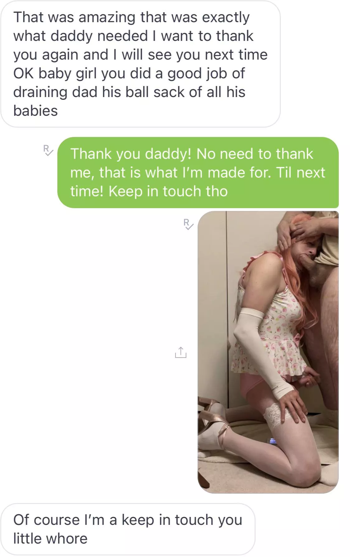 How daddy texts me lol