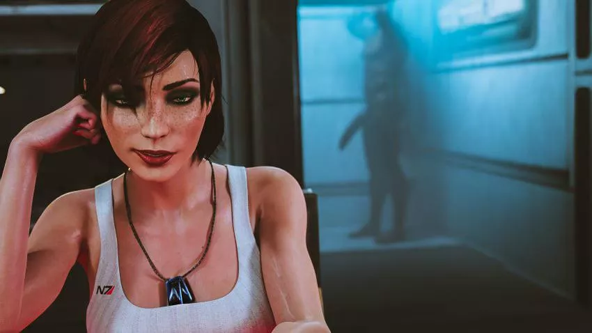 I could rp as Femshep in a scenario of your choice. Artist (anasulewds)