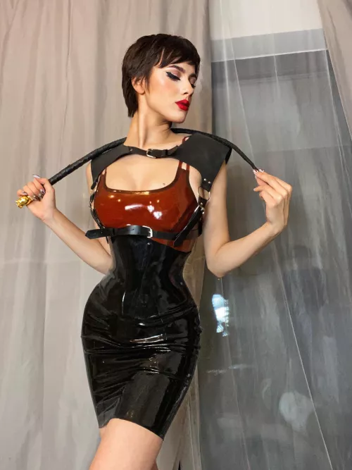 I love my latex skirt