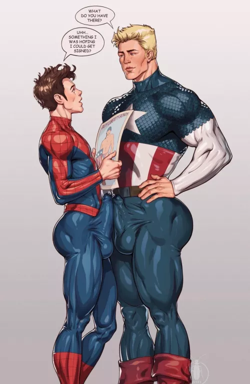 If Spiderman and Captain America got in a first to cum loses sex fight, who would win? I think Spidey will milk Steve senseless and even fuck him. Comment below what your perfect scenario would be. #marvel