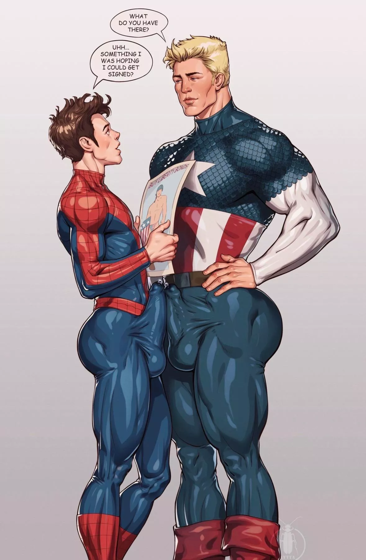 If Spiderman and Captain America got in a first to cum loses sex fight, who would win? I think Spidey will milk Steve senseless and even fuck him. Comment below what your perfect scenario would be. #marvel