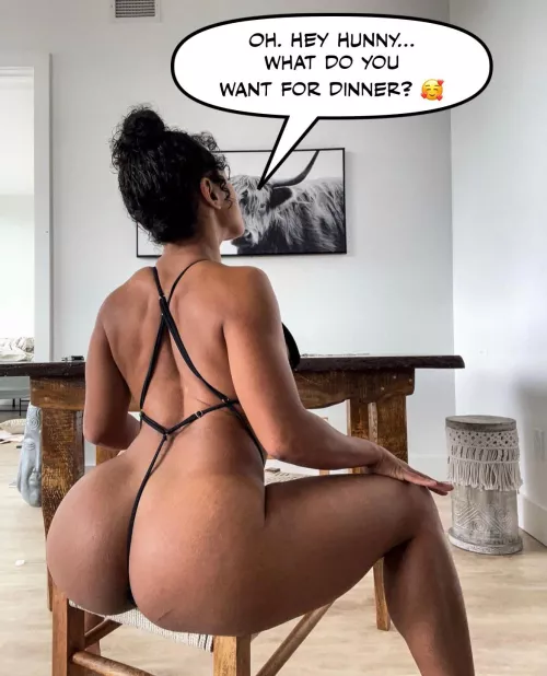 Imagine coming home to her as your wife… 🍆💦