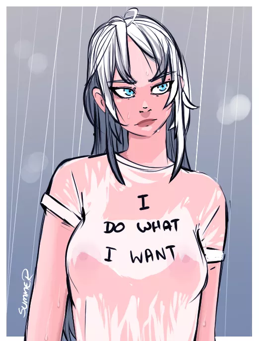 Lian does whatever she wants, so no bras, ever (Summer, Maeve best girl)