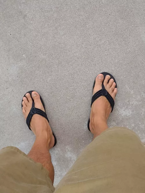 Love wearing flip flops when I can.