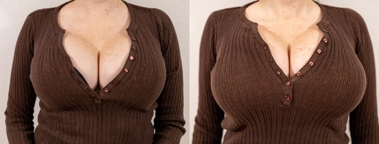 My tits are getting SO BIG with all this holiday food I’m eating! [OC]