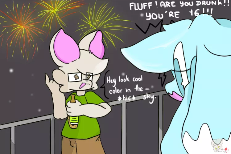 [OC] And a Happy New Year! I promise it's just orange soda.