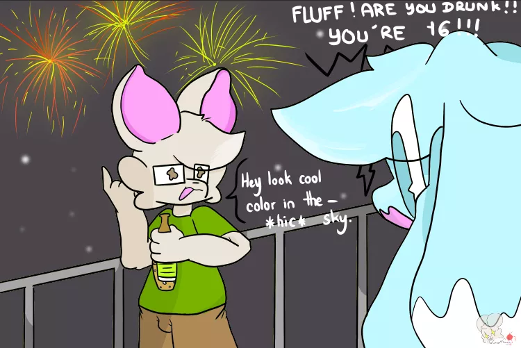 [OC] And a Happy New Year! I promise it's just orange soda.