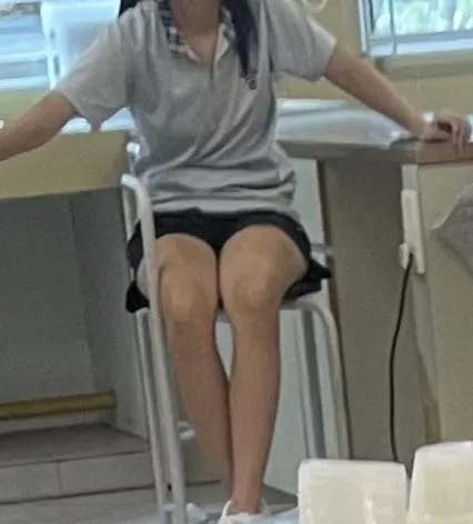 omg my classmate took pics of my thighs.what should i do😉