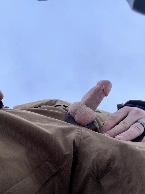 Out in the wild sledding and hard