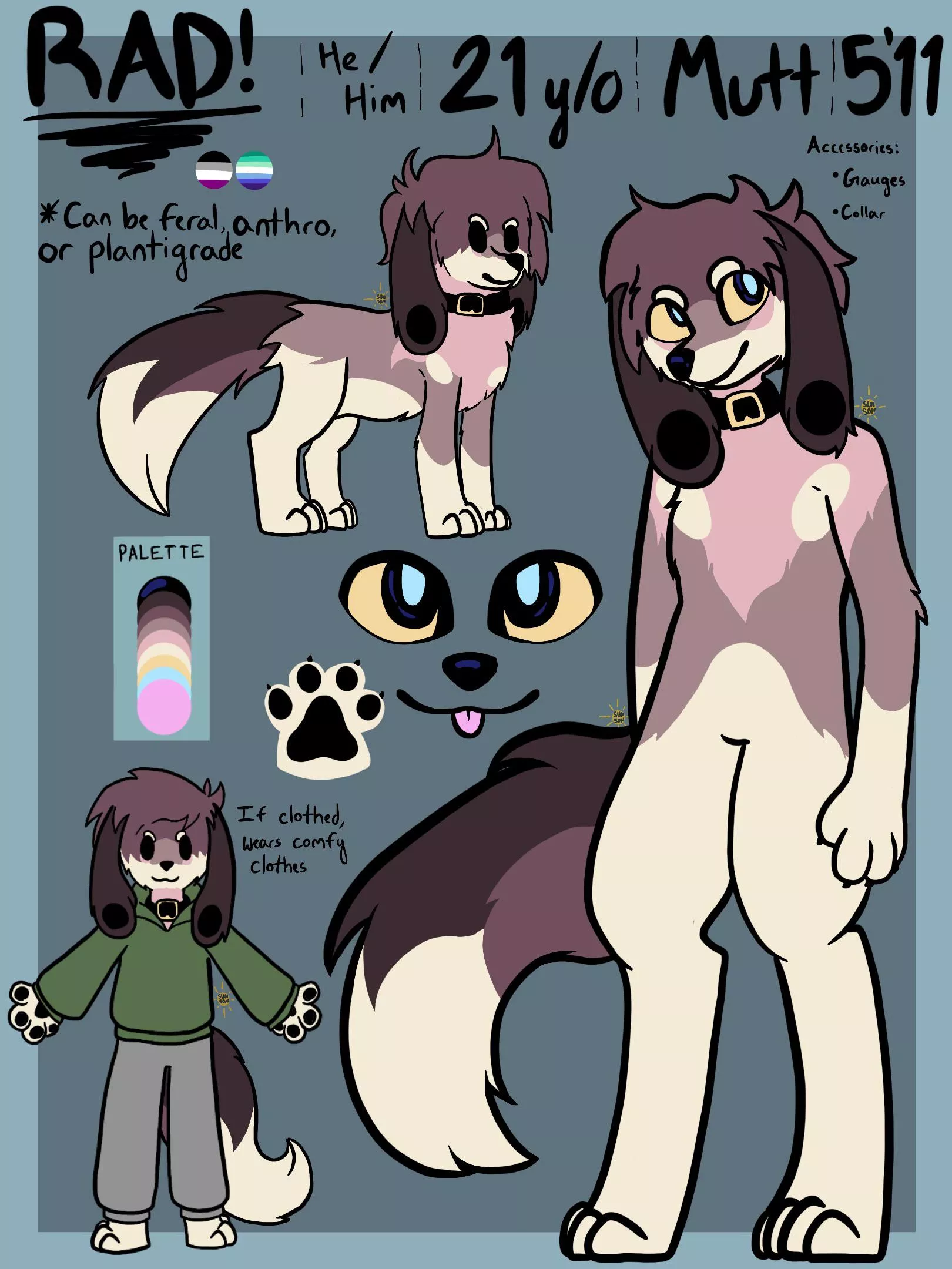 Rad! finally did a full ref sheet for my boy :)