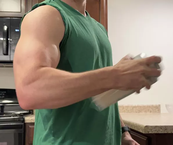 Shaker cup action shot