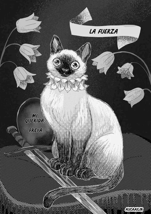 she is Freya a noble therapy cat 🐱