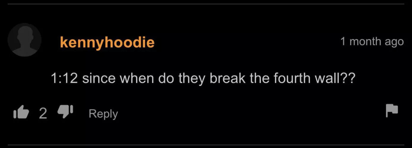 she stared right at the camera