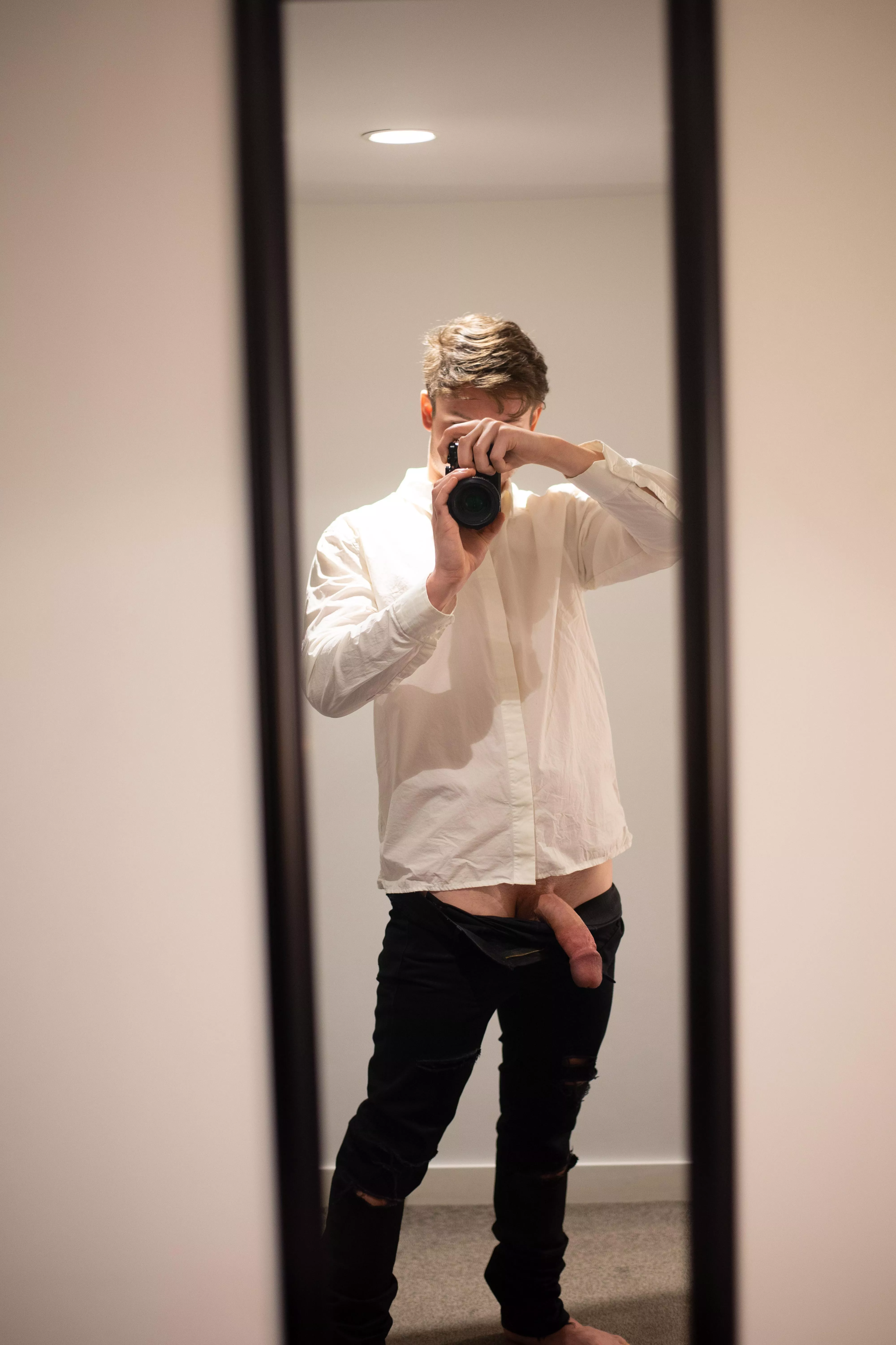 Suck on my big flaccid cock