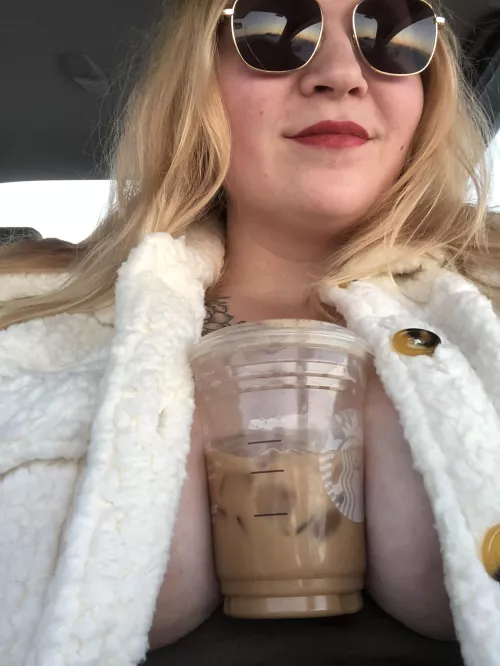 🎶 The best part of waking up is titties around your cup!! 🎶