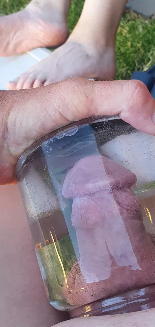 Then an ice bath uncaged.