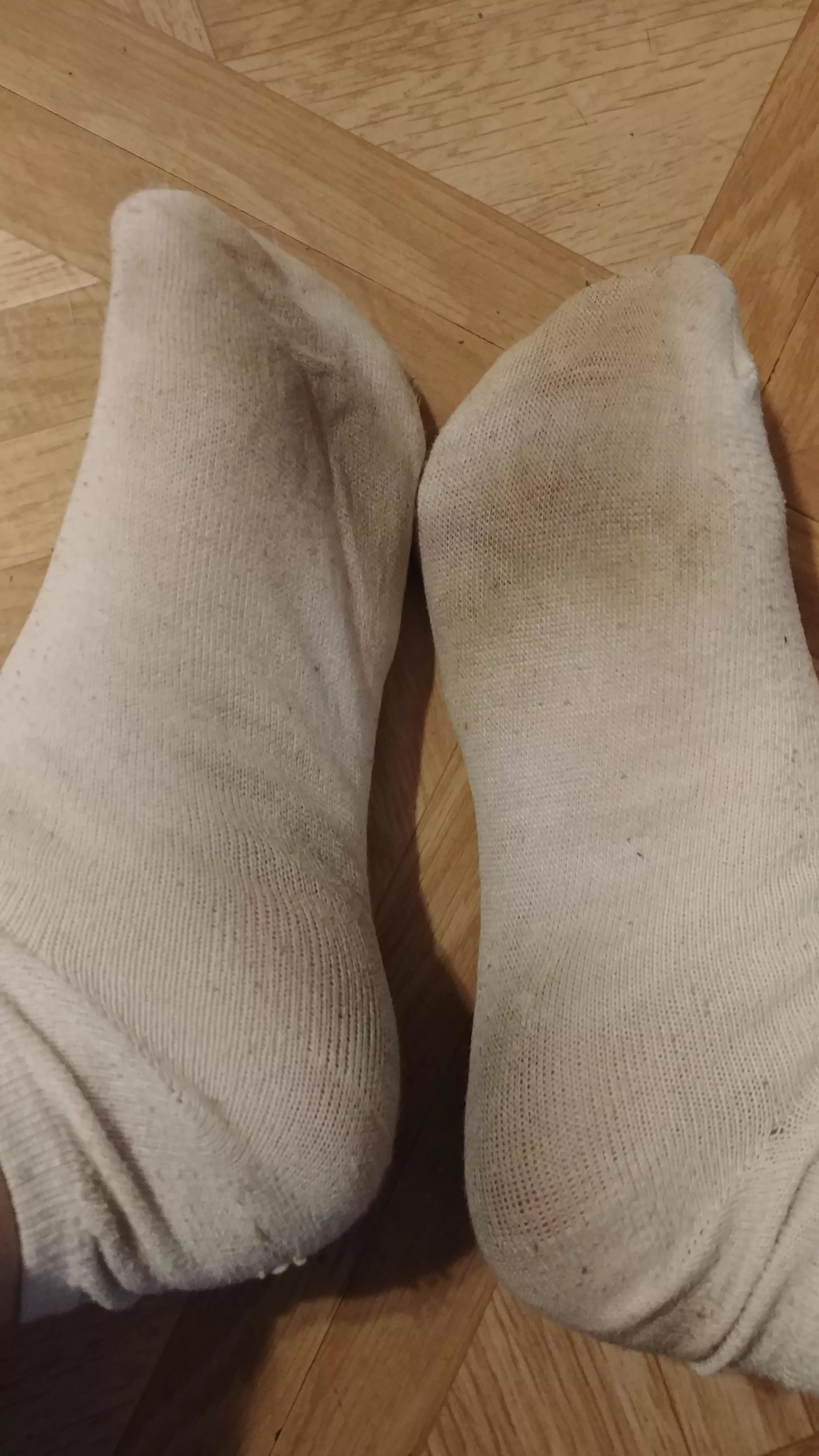 These smelly socks have been worn for a week and they're ready to go to their new home! Message me to make them yours :)