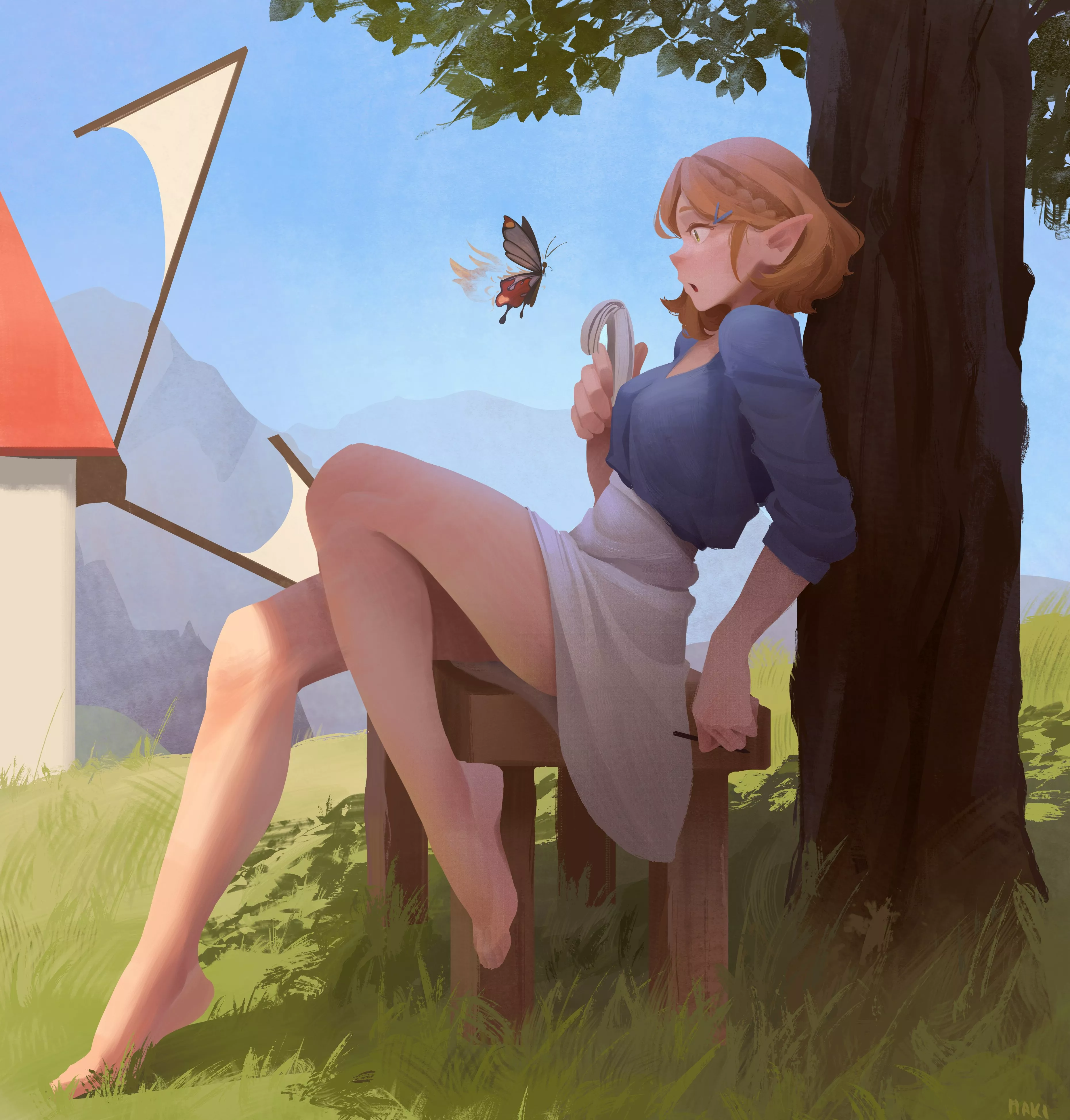 [Zelda] surprised by a Smotherwing butterfly