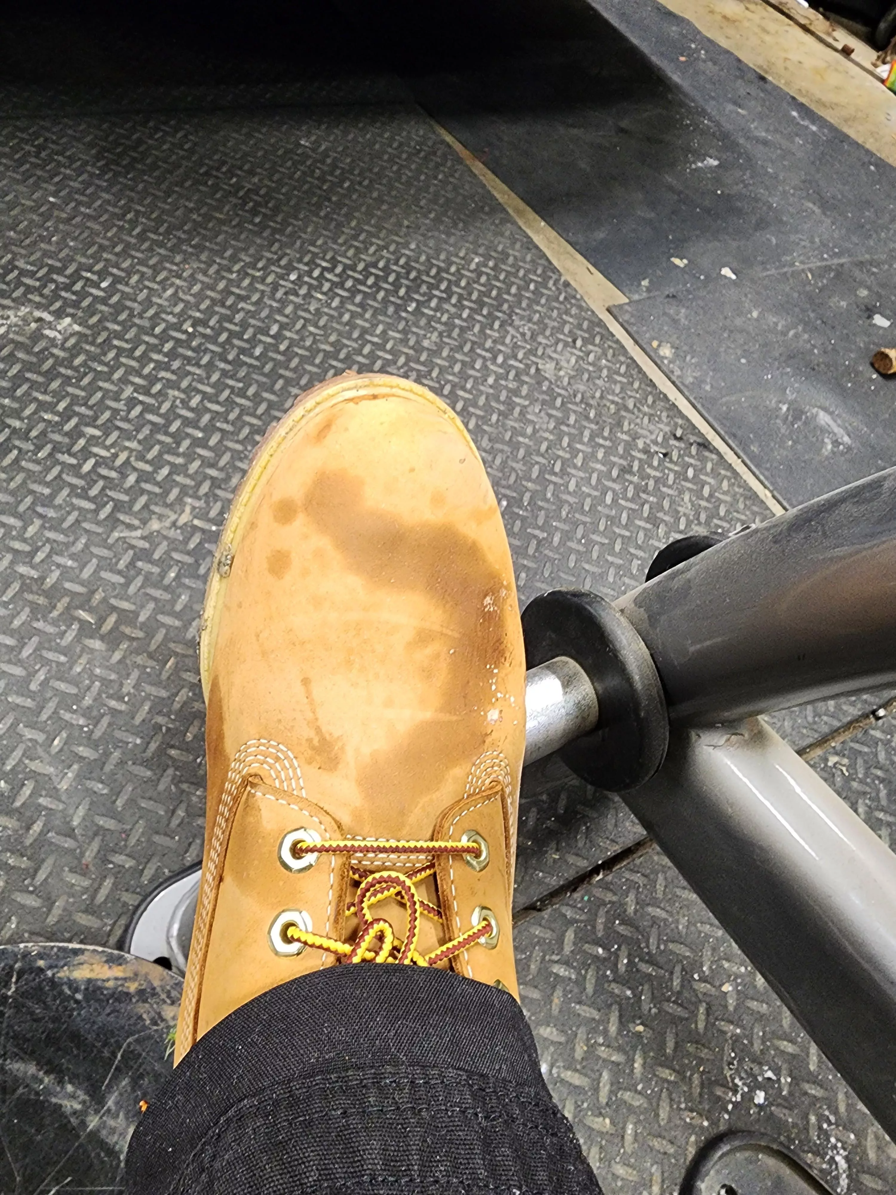 Day one stain on Tim's...