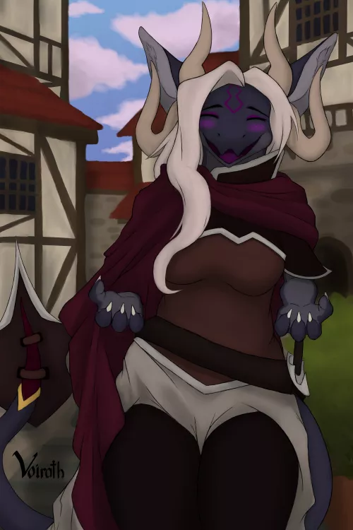 Eleina, The Warrior Dragoness. Art by me, OC is also mine.