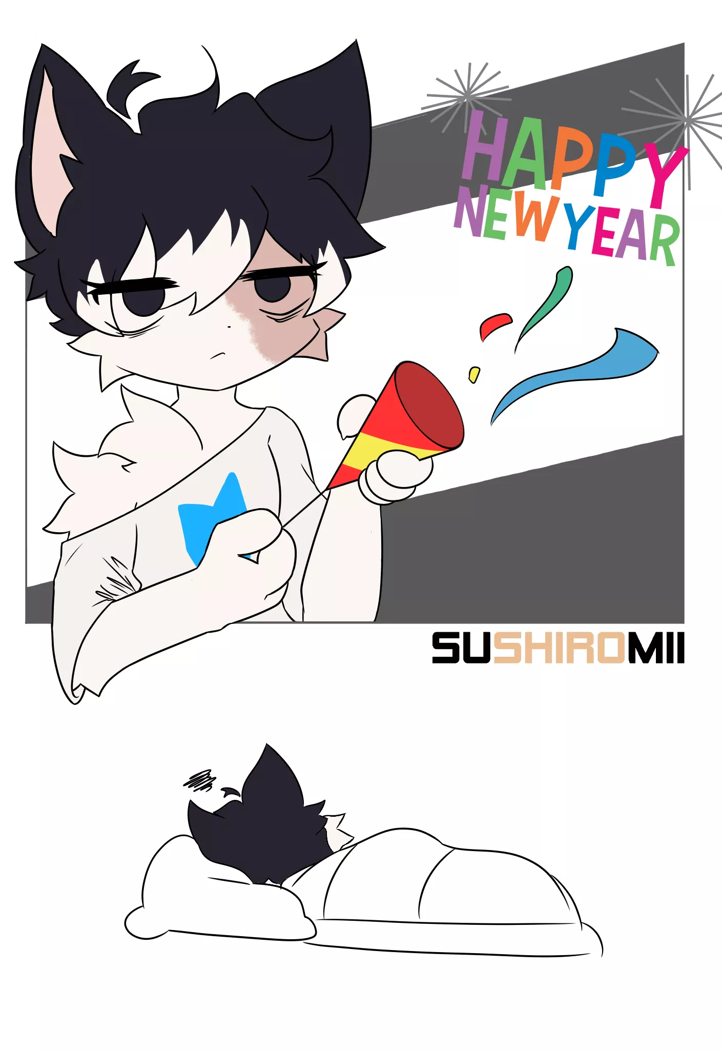 Happy New Year! - Art By Me :)