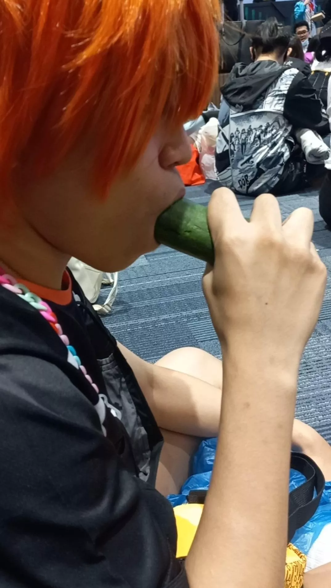 Hinata's hungry for some 🥒😛