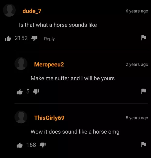 It is what a horse sounds like (ignore the second comment)