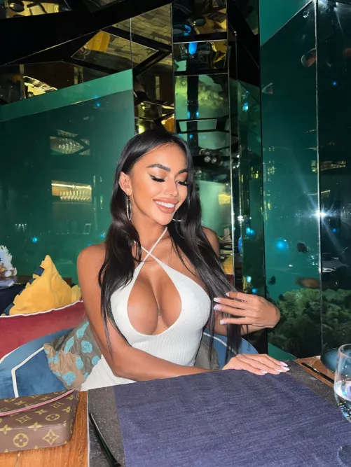 Let's go to the bathroom and I'll suck your dick.