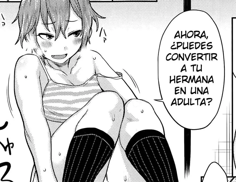 LF Mono Source: 1girl, shirt slip, stockings, short hair, sweat, hair between eyes, open mouth, sitting, foreign text 