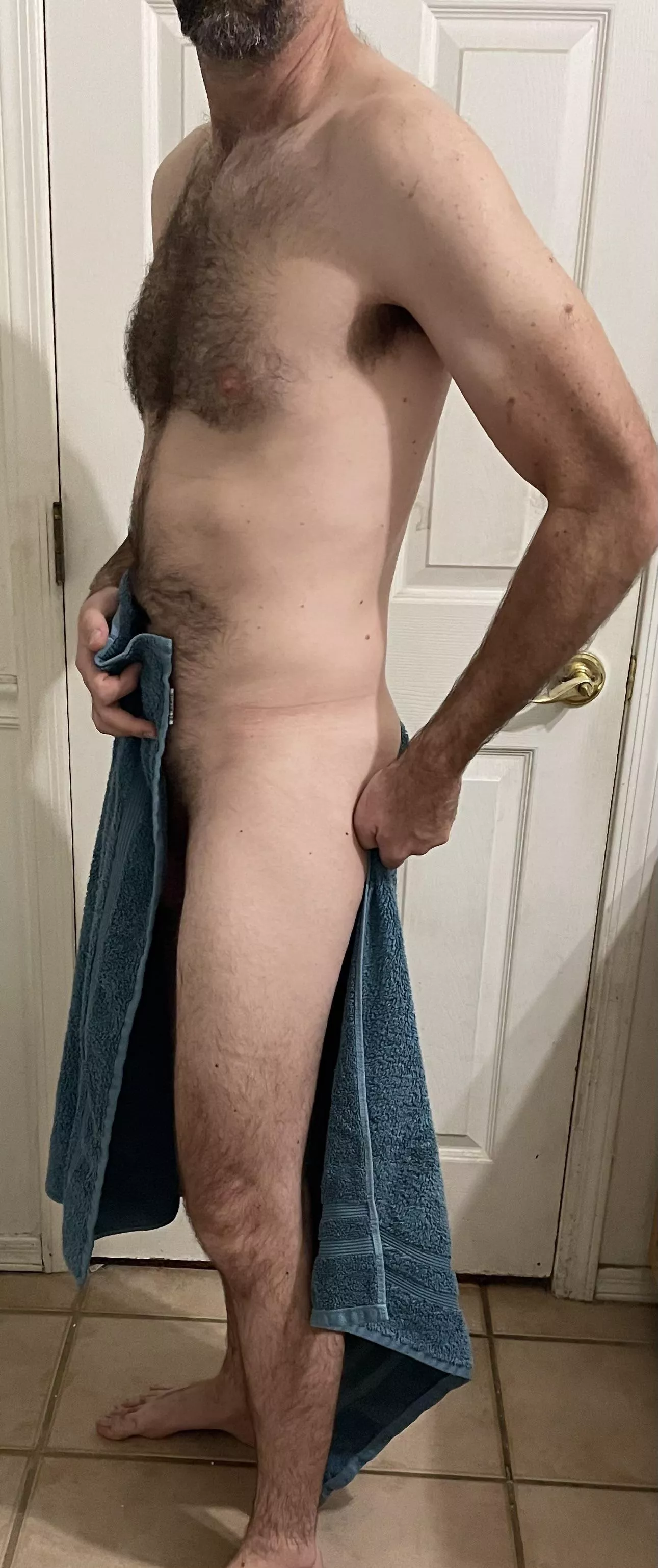 [43] I think my towel is defective, it keeps slipping off!