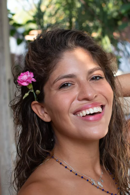 A warm good morning smile