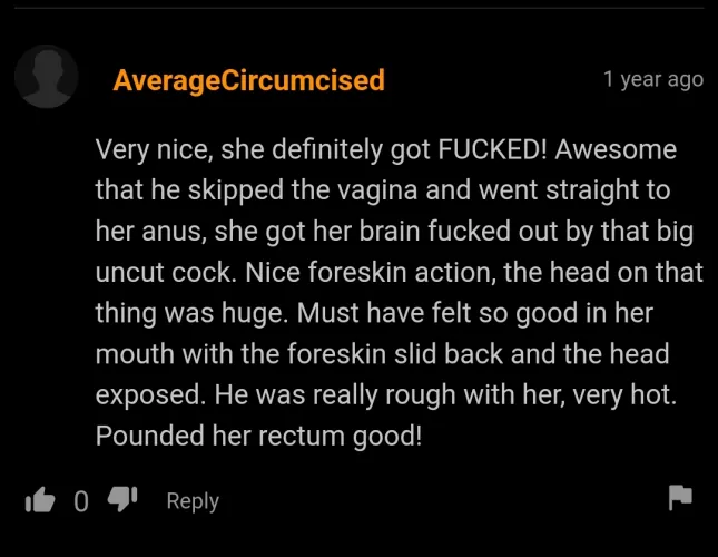 AverageCircumcised seems to be really into foreskin