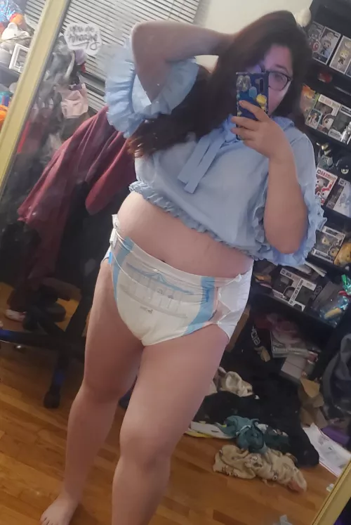 back in diapers 💖💖