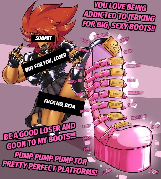 Boot Gooner [Goon Caption] [Boot Worship] [Censorship] [Humiliation] Artist: Cyberfunk5