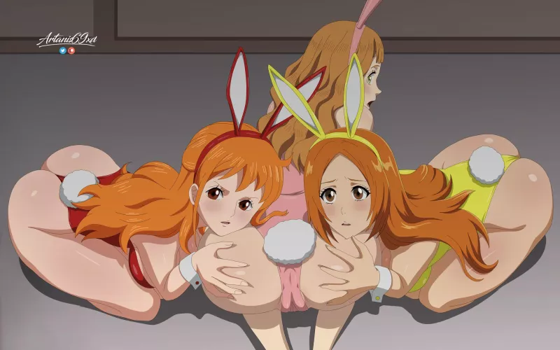 Bunny Nami x Mimosa x Orihime