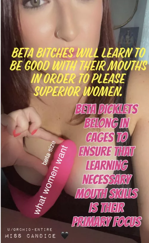 Cage up and let’s get to work on perfecting those mouth skills 👅