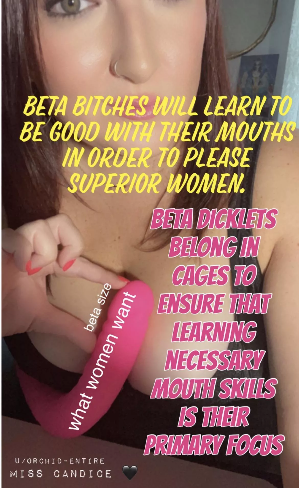 Cage up and let’s get to work on perfecting those mouth skills 👅