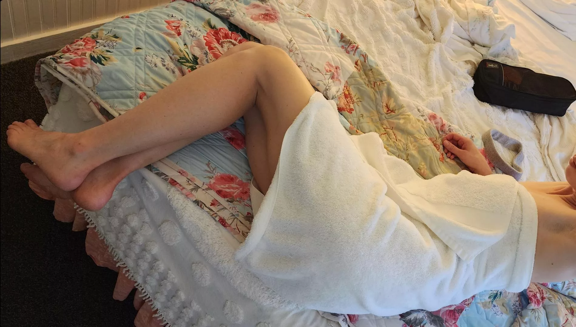 do you like what you see? after this my man started kissing me under my towel and I was all his...