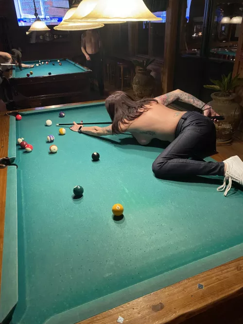 Does it count as a flash if I lost my shirt in a pool game 🤷🏼‍♀️