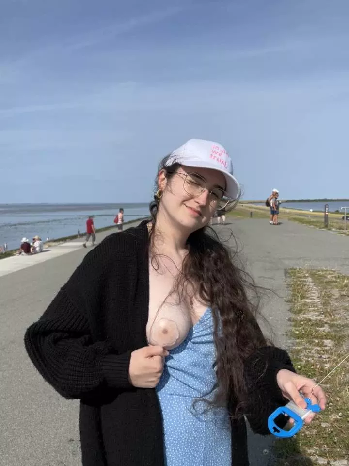 Excuse the nipple protection