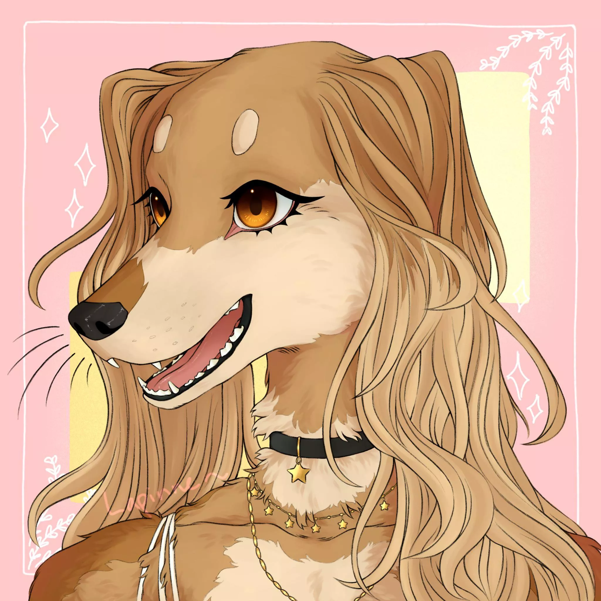 finished my oc haruna’s headshot :)) (commissions r open btw :,,,,) )