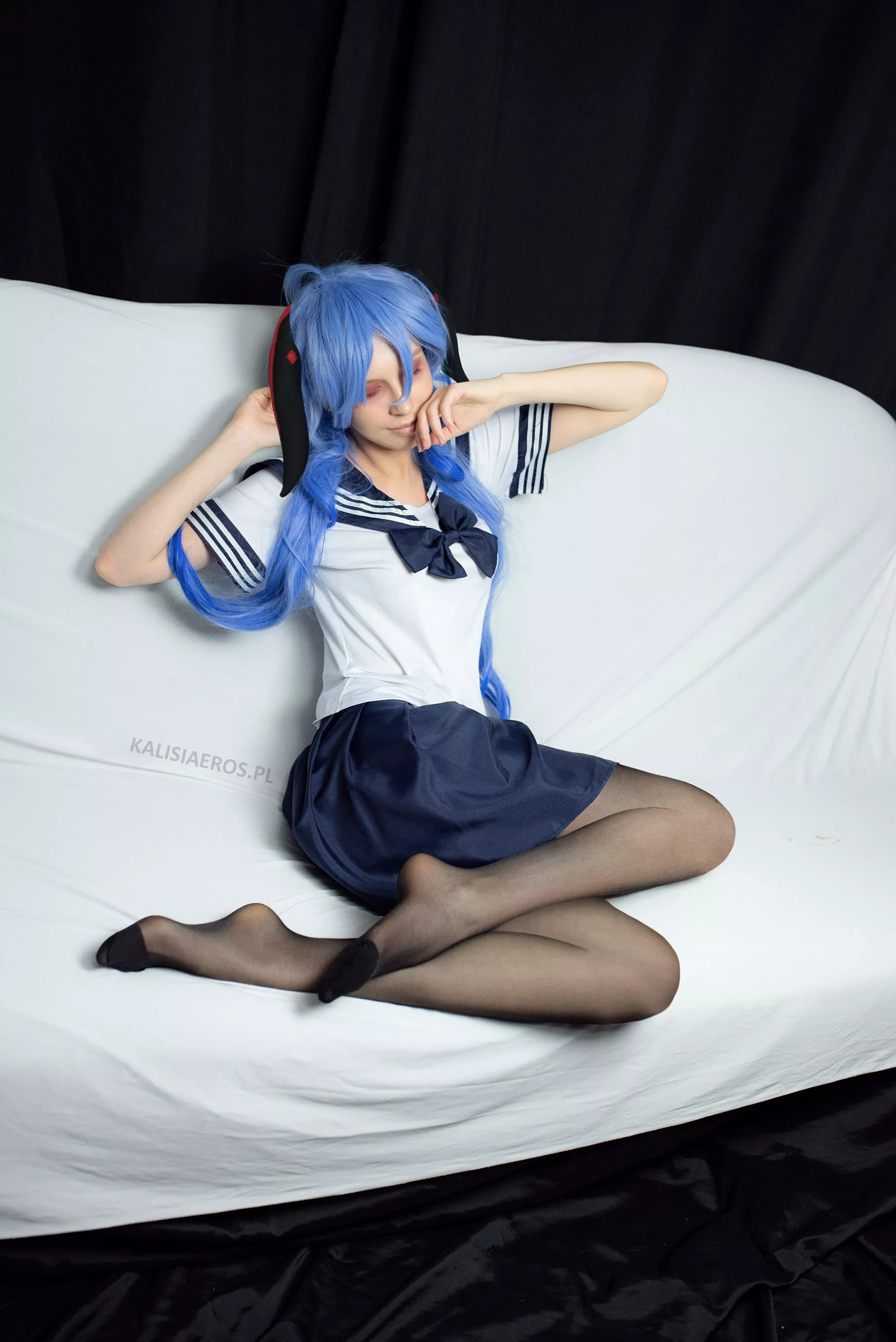 Ganyu cosplay [genshin impact] schoolgirl ver (kalisiaeros)