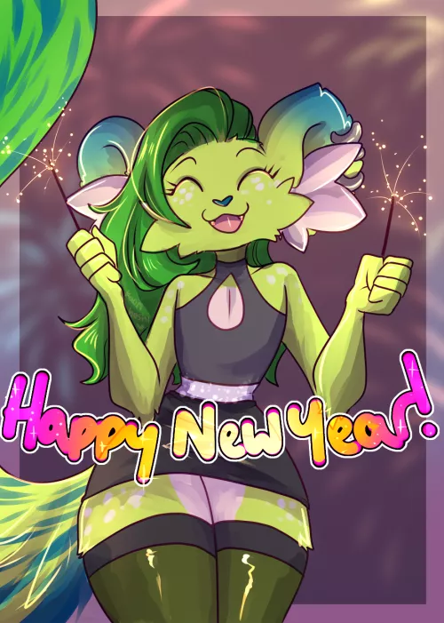 happy new year! (art by me)